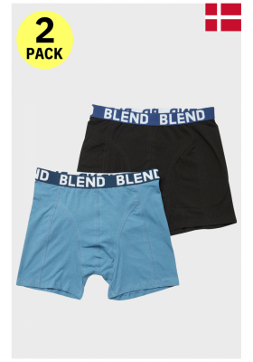 BLEND 6955, Kék/Fekete Boxer, Dupla Csomag