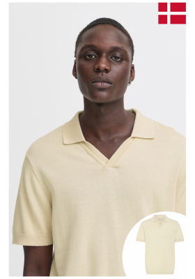 BLEND Alli 8362, Bézs Rövid Ujjú Kötött Pulóver