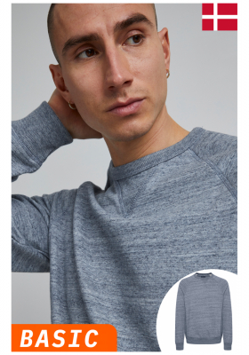 BLEND Alton 6979, Kék Környakú Pulóver