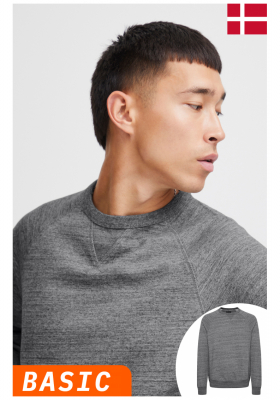 BLEND Alton 6979, Sötétszürke Környakú Pulóver