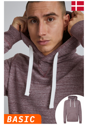 BLEND Alton 6980, Piros Kapucnis Pulóver