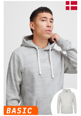 BLEND Alton 6980, Világosszürke Kapucnis Pulóver