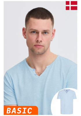 BLEND Aston 7013, Kék Rövid Ujjú Póló