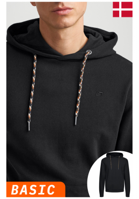 BLEND Avebury 2804, Fekete Kapucnis Pulóver, NOOS