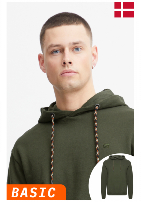 BLEND Avebury 2804, Zöld Kapucnis Pulóver, NOOS