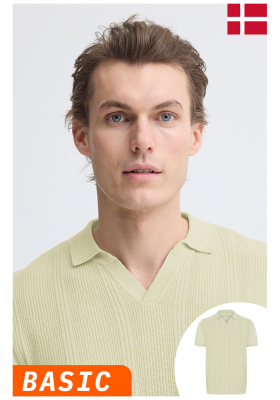 BLEND Baron 0440, Zöld Kötött Rövid Ujjú NOOS