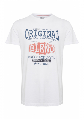 BLEND Basic 8054, Fehér Rövid Ujjú Póló