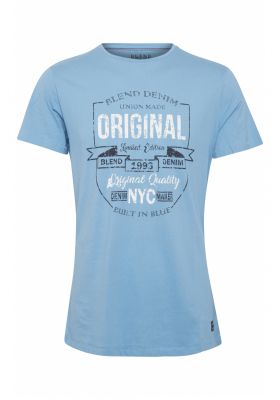 BLEND Basic 8054, Kék Rövid Ujjú Póló