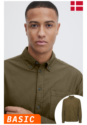 BLEND Bugley 4746, Zöld Hosszú Ujjú Ing