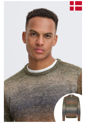 BLEND Dannie 8569, Barna Kötött Pulóver