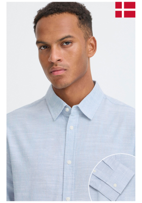 BLEND Daris 0297, Világoskék Hosszú Ujjú Ing