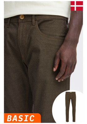 BLEND Edford 7076, Barna Chinonadrág Twister Fit, NOOS