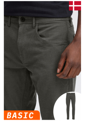 BLEND Edford 7076, Szürke Chinonadrág Twister Fit, NOOS