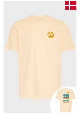 BLEND Felix 1860, Homok színű Rövid Ujjú Póló