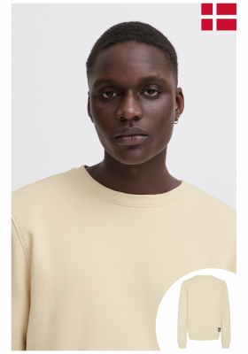 BLEND Jarnis 7988, Bézs Környakú Pulóver