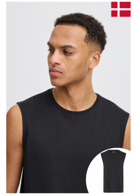 BLEND Jaxy 8770, Fekete Ujjatlan Póló