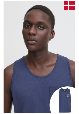 BLEND Jerik 8289, Kék Ujjatlan lóló