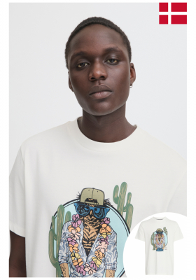 BLEND Jerron 8280, Fehér Rövid Ujjú Póló