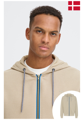 BLEND Juma 0475, Bézs Kapucnis Pulóver