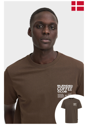 BLEND Kenzo 0955, Barna Rövid Ujjú Póló