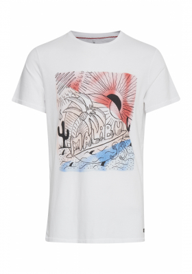 BLEND Malibu 8767, Fehér Rövid Ujjú Póló