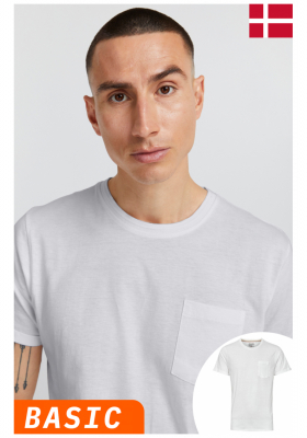 BLEND NASIR 1715, Fehér Rövid Ujjú Póló