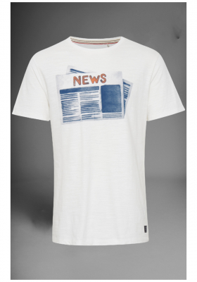 BLEND News 3224, Fehér Rövid Ujjú Póló