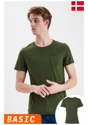 BLEND Noel 9766, Zöld Rövid Ujjú Póló