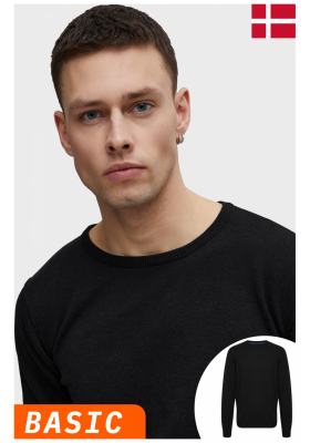 BLEND Nolen 2883, Fekete Kötött Pulóver