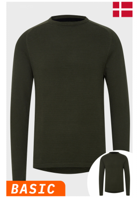 BLEND Norun 1160, Zöld Kötött Pulóver