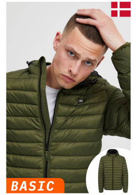 BLEND Romsey 2462, Mohazöld Kapucnis Dzseki, NOOS