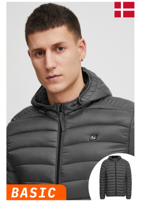 BLEND Romsey 2462, Szürke Kapucnis Dzseki, NOOS