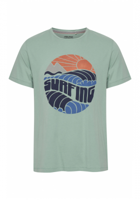 BLEND Surfing 3754, Zöld Rövid Ujjú Póló
