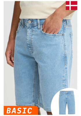 BLEND Twister 3326, Halványkék Farmer Rövidnadrág