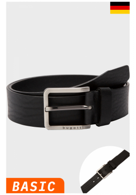 BUGATTI 0216, Fekete Bőr Öv