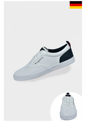 BUGATTI ASS02, Fehér Sneaker Félcipő