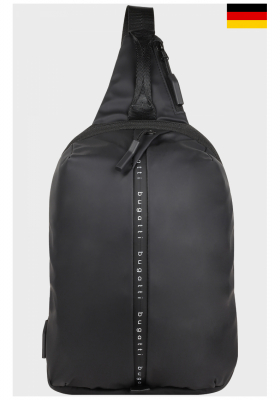 BUGATTI Blanc 0101,  Fekete Crossbody Táska