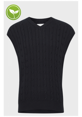 CASUAL FRIDAY 4409, Kék Kötött Mellény