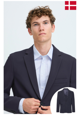 CASUAL FRIDAY Aiden 5362, Kék Sztreccs Zakó 