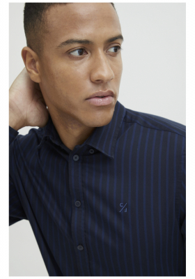 Ingek és nyakkendők - Hosszú ujjú CASUAL FRIDAY Anton 4390, Kék, Csíkos Hosszú Ujjú Ing CASUAL FRIDAY Anton 4390, Kék, Csíkos Hosszú Ujjú Ing