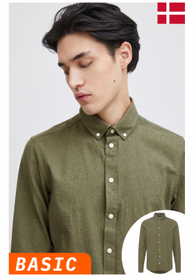 CASUAL FRIDAY Anton 4573, Zöld Hosszú Ujjú Ing