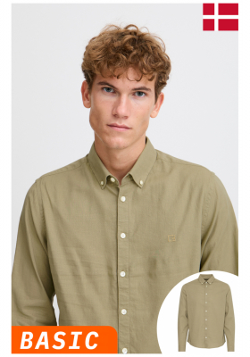 Ingek és nyakkendők - Hosszú ujjú CASUAL FRIDAY Anton 4577, Zöld Hosszú Ujjú Ing CASUAL FRIDAY Anton 4577, Zöld Hosszú Ujjú Ing