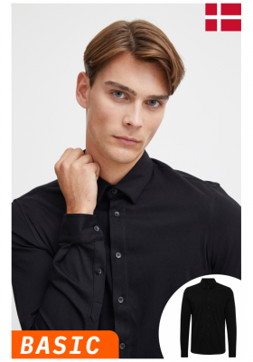 CASUAL FRIDAY Arthur, 4841 Fekete Hosszú Ujjú Ing, NOOS