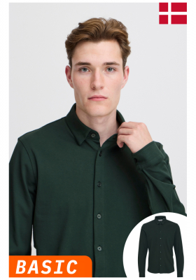 CASUAL FRIDAY Arthur, 4841 Sötétzöld Hosszú Ujjú Ing, NOOS