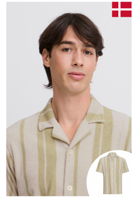 CASUAL FRIDAY Basile 5406, Csíkos Rövid Ujjú Ing