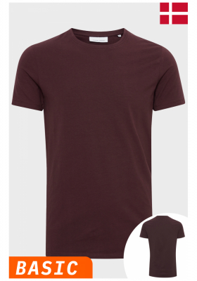 CASUAL FRIDAY David 3063, Bordó Rövid Ujjú Póló, NOOS
