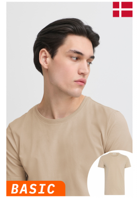 CASUAL FRIDAY David 3063, Drapp Rövid Ujjú Póló