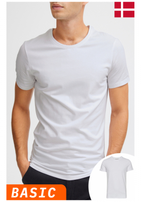 CASUAL FRIDAY David 3063, Fehér Rövid Ujjú Póló, NOOS