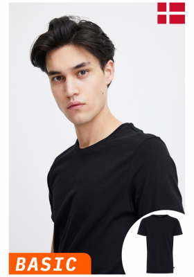 CASUAL FRIDAY David 3063, Fekete Rövid Ujjú Póló, NOOS