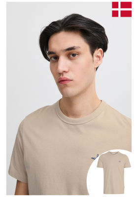 CASUAL FRIDAY Emmet 5499, Világosbarna Rövid  Ujjú Póló